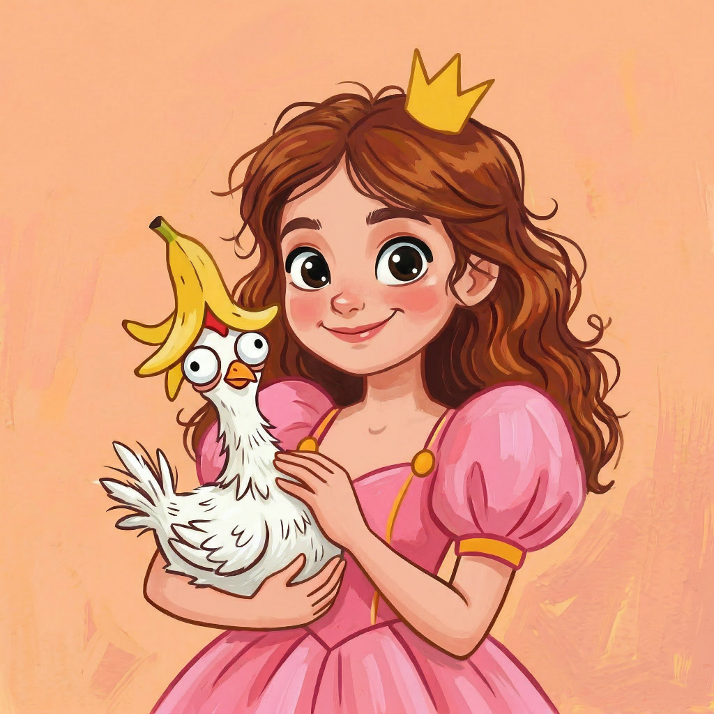 Pupsprinzessin — Chicken Banana signature illustration by Banana Nova